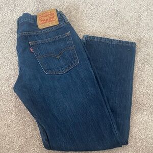 Levi's Men's Dark Blue Straight Jeans